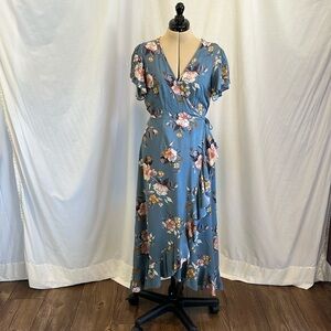 Women’s mock wrap dress